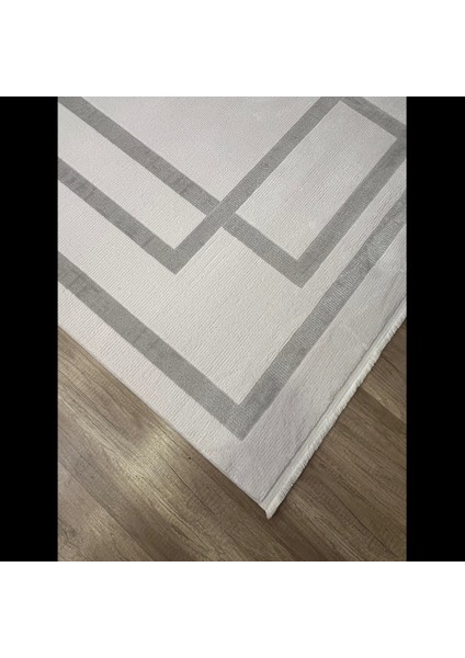 Nita 1206 Gri Modern Makina Halısı modelleri
