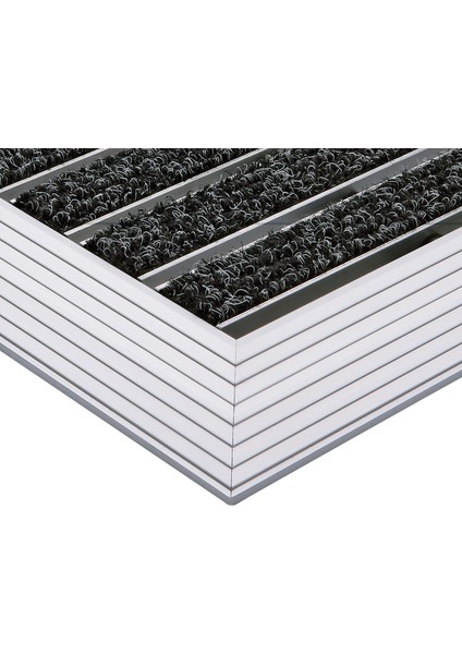 - Ultra Mat Halı Fitilli Alüminyum Paspas - 40x60cm - Siyah