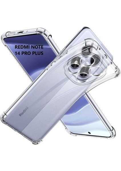 Xiaomi Redmi Note 14 Pro 4g Kılıf Şeffaf Silikon Hibrit Case Kapak