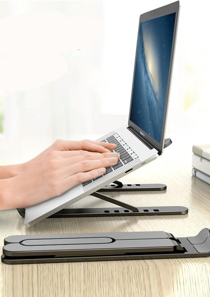 7 Kademeli Laptop Standı Matebook / Macbook / Tablet Notebook Tutucu Standlı Ayarlanabilir Altlık fırsatları