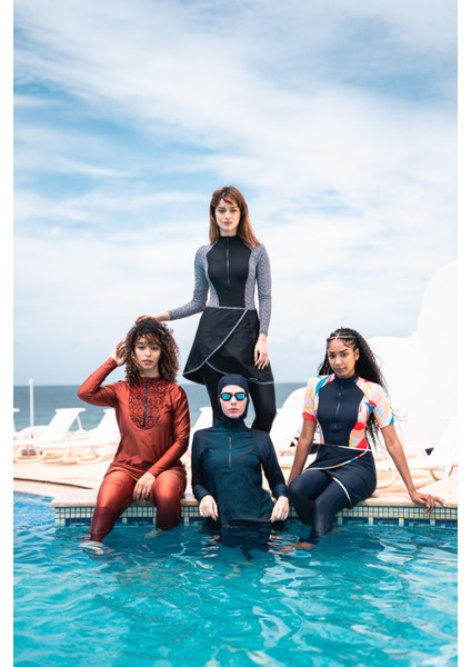 Nabaiji Burkini Mayo - Lacivert - 100 fırsatları
