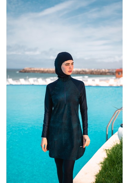 Nabaiji Burkini Mayo - Lacivert - 100 indirimleri