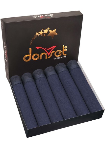 Gri Renk Erkek Boxer - 6'lı Set Paket Özel Kutusunda
