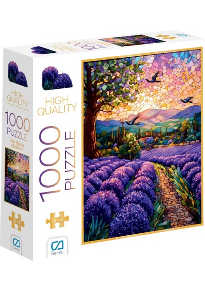 Mor Bahçe 1000 Parça 2,2mm Kalınlık 48X68CM Profesyonel Hobi Puzzle Yapboz Serisi