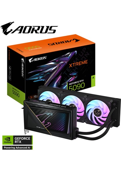 Gıgabyte Aorus Geforce Rtx™ 5090 Xtreme Waterforce 32 Gb, 512 Bit, Gddr7, HDMI Ekran Kartı