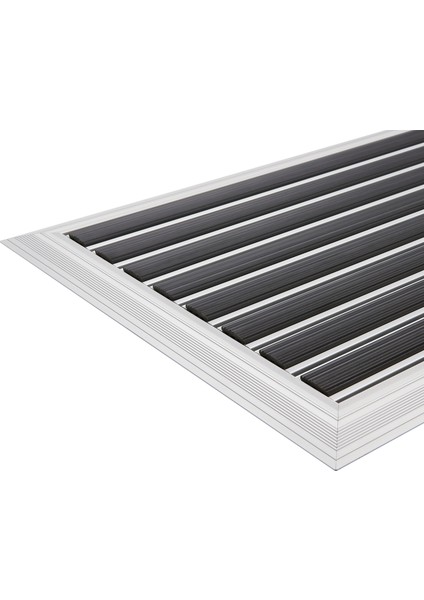 - Power Mat Kauçuk Fitilli Alüminyum Paspas - 38x60cm - Siyah