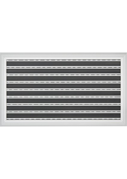 - Power Mat Kauçuk Fitilli Alüminyum Paspas - 38x60cm - Siyah