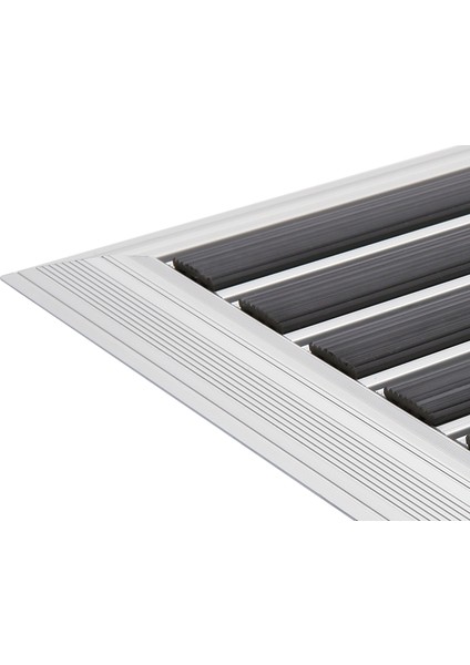 - Power Mat Kauçuk Fitilli Alüminyum Paspas - 38x60cm - Siyah