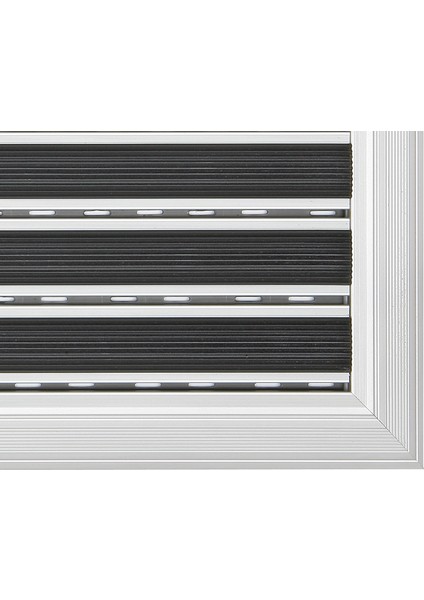 - Power Mat Kauçuk Fitilli Alüminyum Paspas - 38x60cm - Siyah