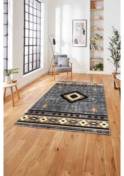 Dijital Baskılı Iskandinav Klasik Motif Yıkanabilir Yolluk Mutfak Salon Halısı, Iskandinav-56-Bej, modelleri