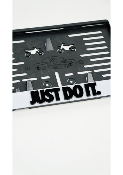 Just Do It Pleksi Motor Plakalık