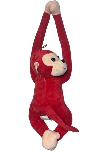 Peluş Sesli Maymun 60 cm 22988 Kırmızı fiyatları