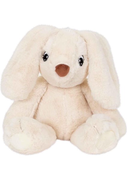 Peluş Tavşan Oturan 25 cm Krem