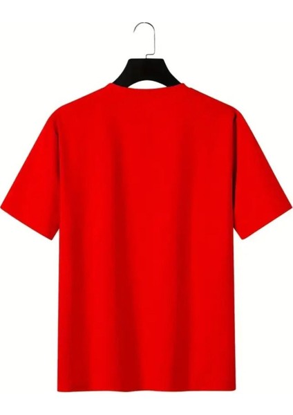 Erkek Uçak Grafiklı T-Shirt Yeni Sezon Oversize Salaş