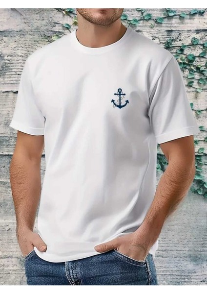 Erkek Çapa Baskılı Tshirt Yeni Sezon Oversize Salaş