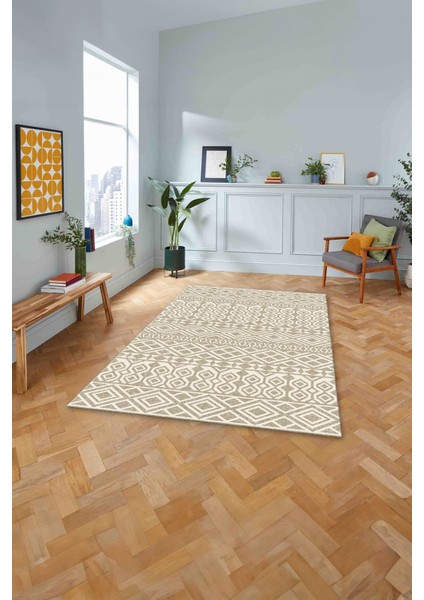 Baskılı Iskandinav Ahlat Model Yıkanabilir Yolluk Mutfak Salon Halısı, Iskandinav-41-Bej, fiyatları