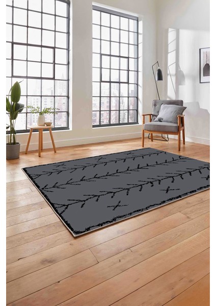 Baskılı Iskandinav Desen Etnik Görünüm Yıkanabilir Yolluk Mutfak Salon Halısı, Iskandinav-33-Gri, fırsatları