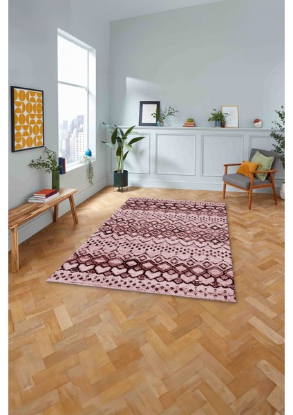 Dijital Baskılı Iskandinav Motifli Yıkanabilir Yolluk Mutfak Salon Halısı, Iskandinav-40-Bordo, fiyatları