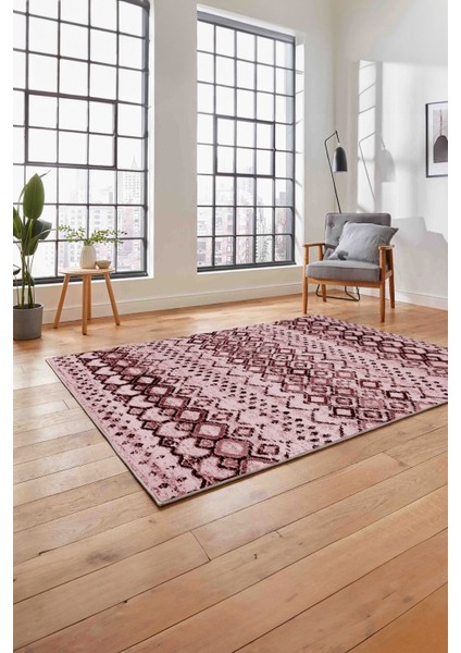 Dijital Baskılı Iskandinav Motifli Yıkanabilir Yolluk Mutfak Salon Halısı, Iskandinav-40-Bordo, fırsatları