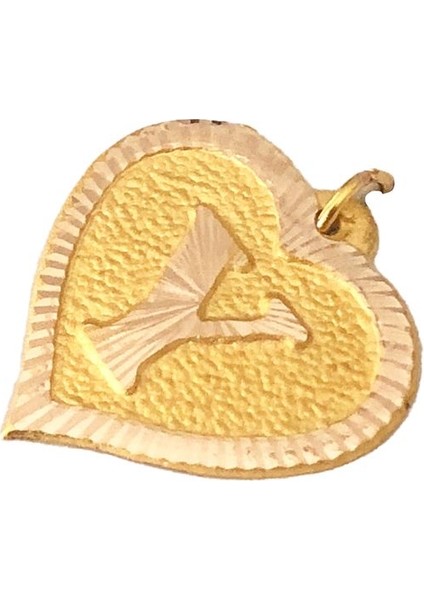 0.25 Gram 14 Ayar Y Harfi Kalp Kolye Ucu