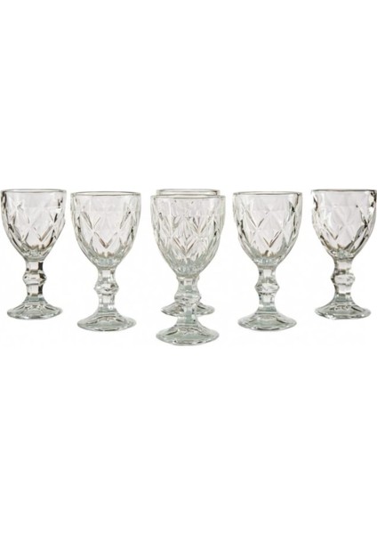 Shot Glass 6'lı Ayaklı Cam Kahve Yanı Bardağı 16116 - 8