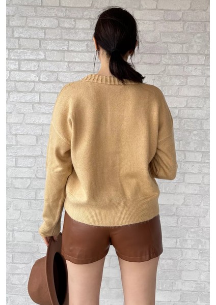 Kadın Nakışlı Taş Işlemeli Triko Hırka fırsatları