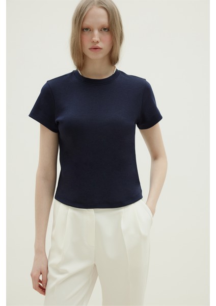 Lacivert Comfy Basic Tişört
