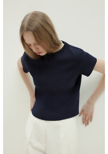 Lacivert Comfy Basic Tişört