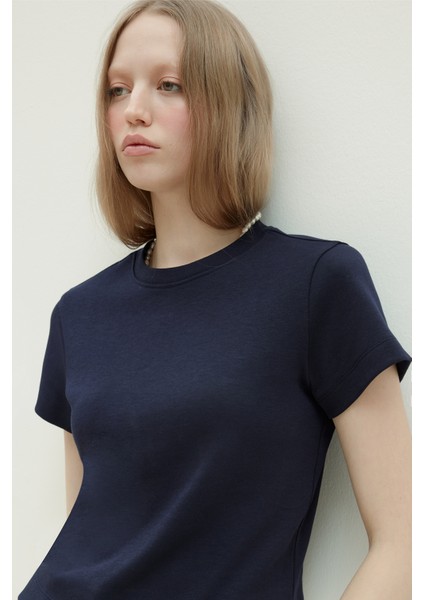 Lacivert Comfy Basic Tişört