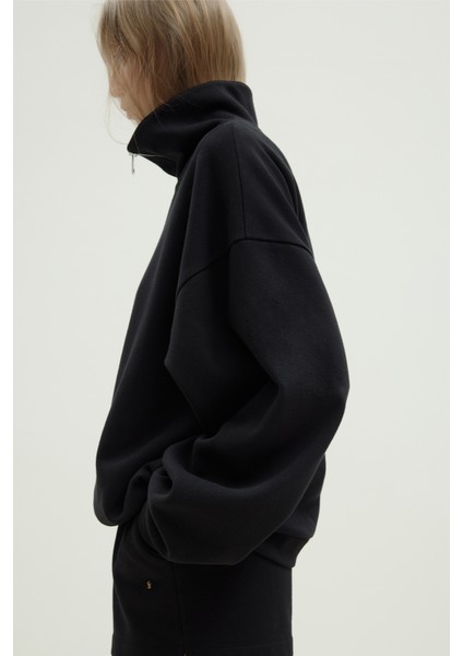 Siyah Low Oversize Sweat