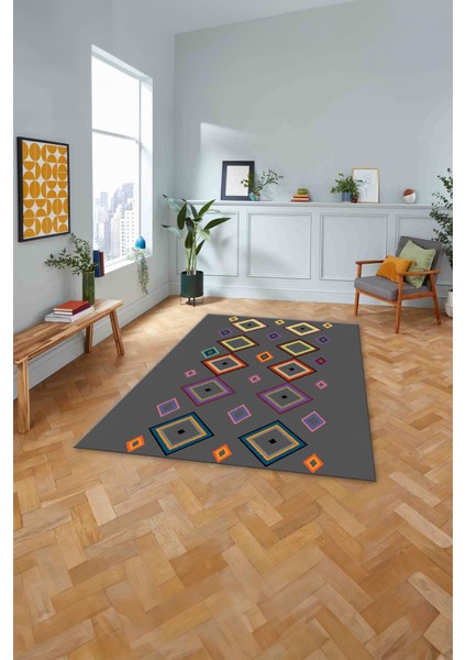 Baskılı Iskandinav Sade Modern Yıkanabilir Yolluk Mutfak Salon Halısı, Iskandinav-49-Gri, fiyatları