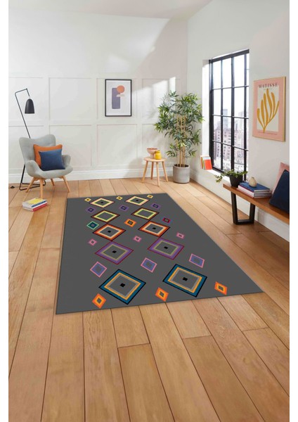 Baskılı Iskandinav Sade Modern Yıkanabilir Yolluk Mutfak Salon Halısı, Iskandinav-49-Gri, indirimleri