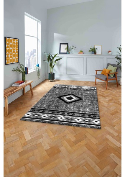 Dijital Baskılı Iskandinav Klasik Motif Yıkanabilir Yolluk Mutfak Salon Halısı, Iskandinav-56-Gri, fiyatları
