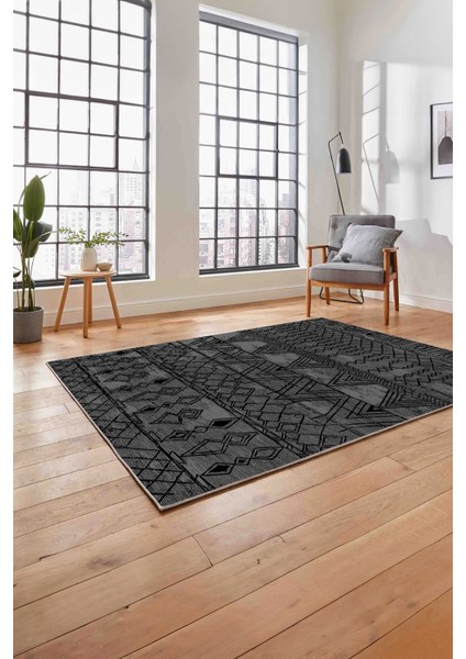 Dijital Baskılı Iskandinav Model Klasik Yıkanabilir Yolluk Mutfak Salon Halısı, Iskandinav-54-Gri, fırsatları