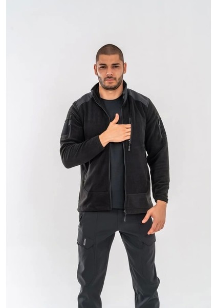 Combat Tactical Outdoor Taktik Hırka Dik Yaka Polar Fermuarlı POLAR-322