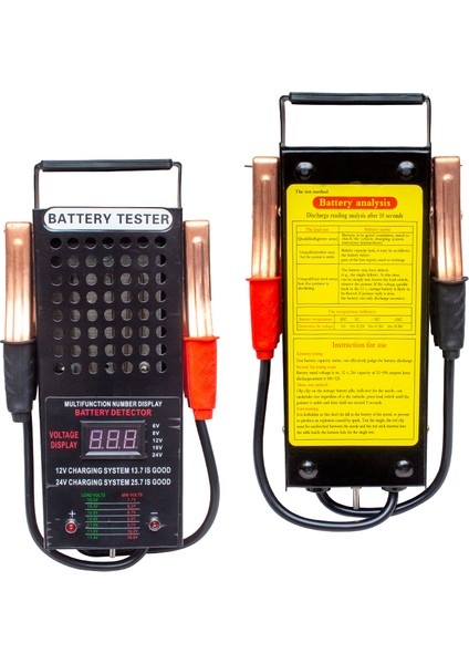 PM-19433 6 Volt - 12 Volt - 125 Amper Profesyonel Dijital Akü Ölçü Test Cihazı