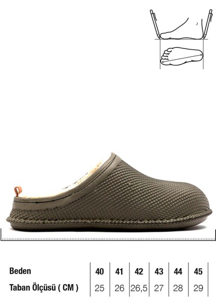 12464 Eva Içi Kürklü Islak Zemin Erkek Kışlık Ev Bahçe Sokak Iş Terliği fiyatları