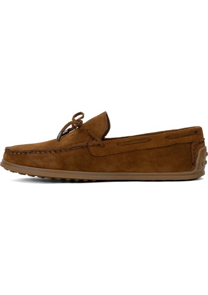 Elit ALF04S Erkek Hakiki Deri Loafer Ayakkabı Taba