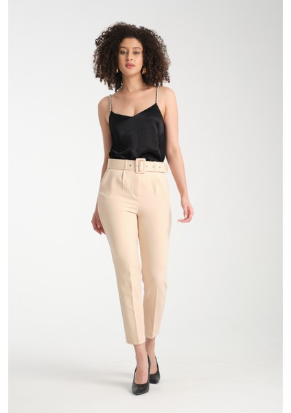 Kadın Kemerli Kumaş Pantolon 2988 fiyatları