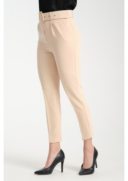 Kadın Kemerli Kumaş Pantolon 2988 modelleri