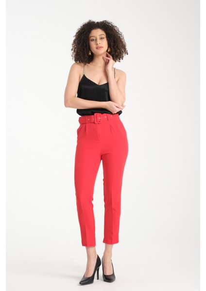 Kadın Kemerli Kumaş Pantolon 2988 fiyatları