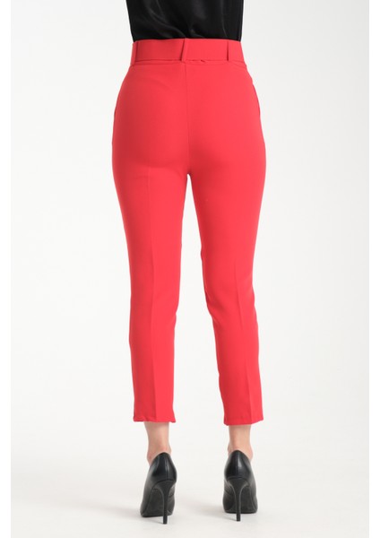 Kadın Kemerli Kumaş Pantolon 2988 fırsatları