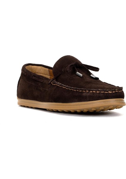 Elit ALF04S Erkek Hakiki Deri Loafer Ayakkabı Kahverengi fiyatları