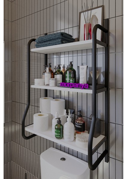 Elony Klozet Üstü Düzenleyici Raf Banyo Düzenleyici Raf Klozet Üstü Raf Banyo Raf Dolap
