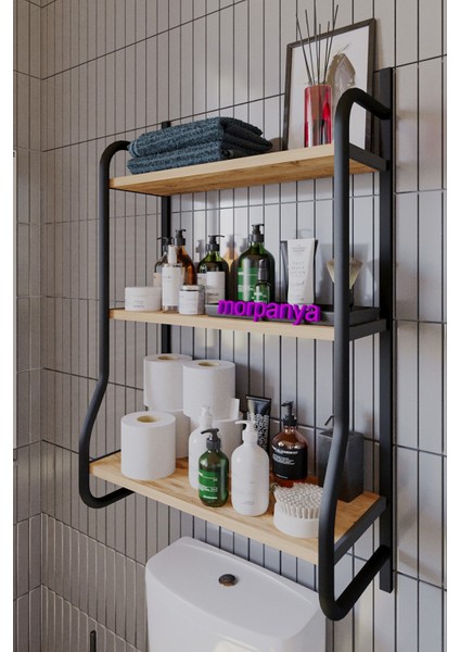 Elony Klozet Üstü Düzenleyici Raf Banyo Düzenleyici Raf Klozet Üstü Raf Banyo Raf Dolap