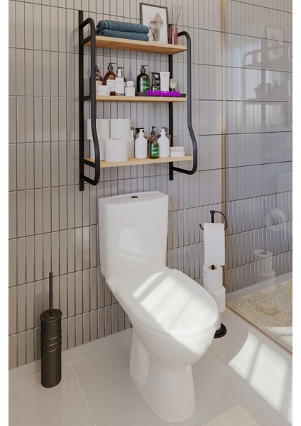 Elony Klozet Üstü Düzenleyici Raf Banyo Düzenleyici Raf Klozet Üstü Raf Banyo Raf Dolap modelleri