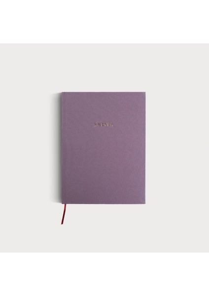 Journal - A5 Leylak Keten Cilt Bezli Çizgisiz Düz Defter