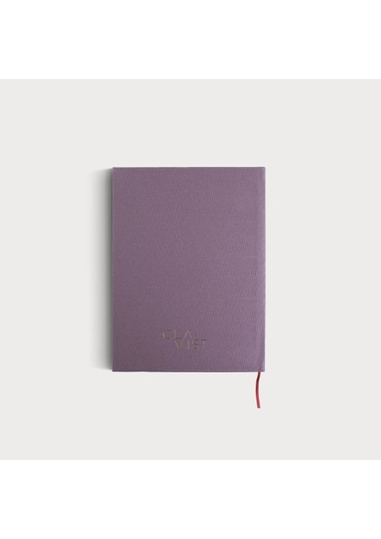 Journal - A5 Leylak Keten Cilt Bezli Çizgisiz Düz Defter