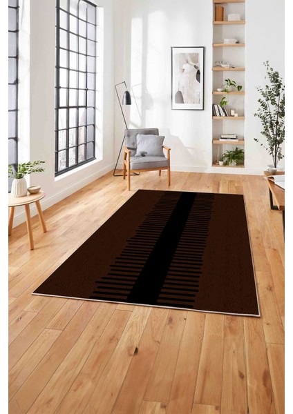 Dijital Baskılı Jüt Sade Modern Desenli Yıkanabilir Yolluk Mutfak Salon Halısı, Jüt-40-Kahve, fiyatları