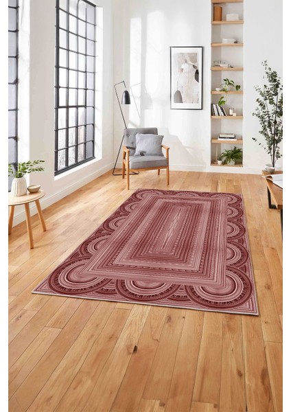 Dijital Baskılı Jüt Kilim Model Yıkanabilir Yolluk Mutfak Salon Halısı, Jüt-28-Bordo, fiyatları